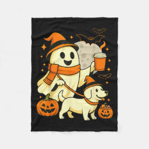 Spokende Labradoor Griezelig Seizoen Halloween Hon Fleece Deken