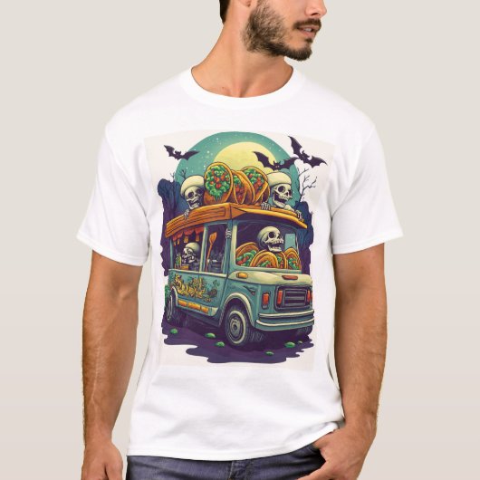 Spokende Taco Truck T-shirt (Voorkant)