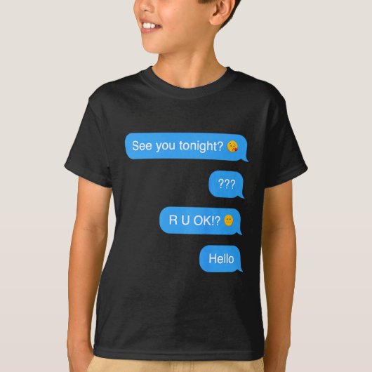 Spokende tekstbericht grappige Halloween T-shirt (Voorkant)