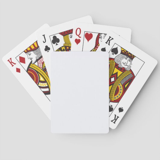 Spokende Wit Effen Kleur Pokerkaarten (Achterkant)