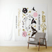 Spokene kleine Boo Halloween baby shower achtergro Wandkleed (In Situ (horizontaal))