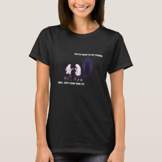 Spokenen krijgen angst ontwerp t-shirt