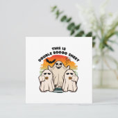 Spokengestuum Halloween Funny Boo Kaart (Staand voorkant)