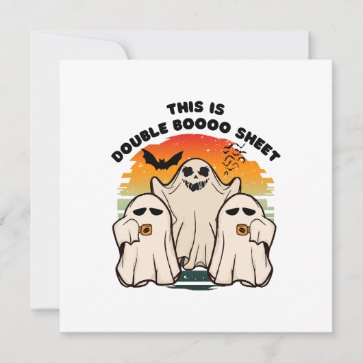 Spokengestuum Halloween Funny Boo Kaart (Voorkant)