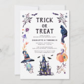 Spokenhouse Halloween Verjaardagsfeestje Kaart (Voorkant)