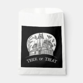 Spokenhuis en Vleermuizen Halloween  Bedankzakje