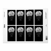 Spokenhuis en vleermuizen Halloween Etiket (Full Sheet)