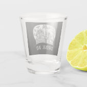 Spokenhuis en Vleermuizen Halloween Shot Glas (Achterkant)