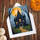 Spokenhuis | Enge Halloween Feestdagenkaart