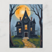 Spokenhuis | Enge Halloween Feestdagenkaart (Voorkant)