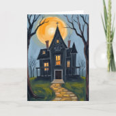 Spokenhuis | Enge Halloween Kaart (Voorkant)