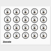 Spokenhuis Fijne Halloween Ronde Sticker (Vel)