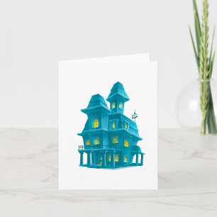 Spokenhuis Griezelige Halloween Geestenhuis Kaart