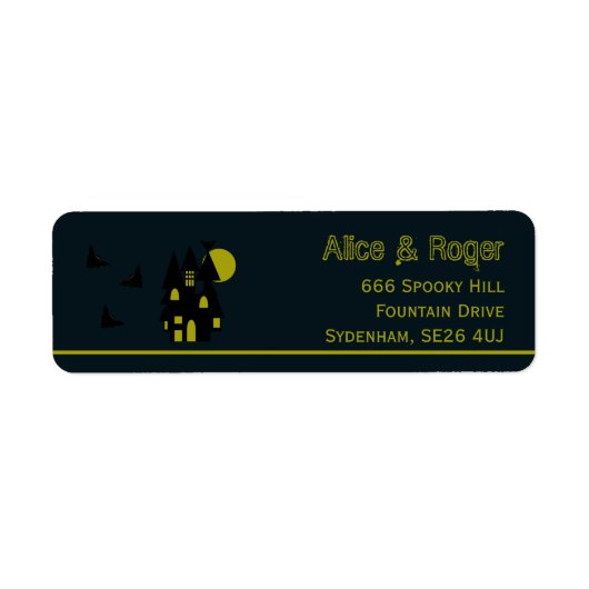 Spokenhuis, Halloween Etiket (Voorkant)