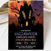 Spokenhuis Halloween-feest Kaart