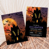 Spokenhuis Halloween-feest Kaart