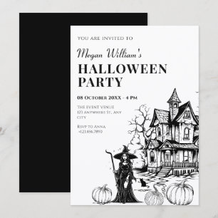 Spokenhuis halloween kaart