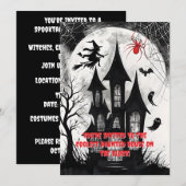 Spokenhuis Halloween Kaart (Voorkant / Achterkant)