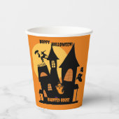 Spokenhuis Halloween-papieren beker (Voorkant)