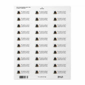 Spokenhuis Halloween Retouradres Etiket (Full Sheet)