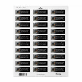 Spokenhuis Halloween Retouradres Etiket (Full Sheet)