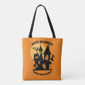 Spokenhuis Halloween  Tote Bag (Achterkant)