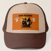 Spokenhuis Halloween  Trucker Pet (Voorkant)