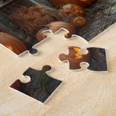 Spokenhuis, Heks & Oude Maan Vintage Halloween Legpuzzel (Zijkant)