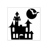 Spokenhuis, Maan en Vleermuizen Rubberstempel (Afrduk)
