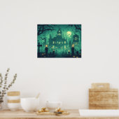 Spokenhuis onder het maanlicht poster (Keuken)