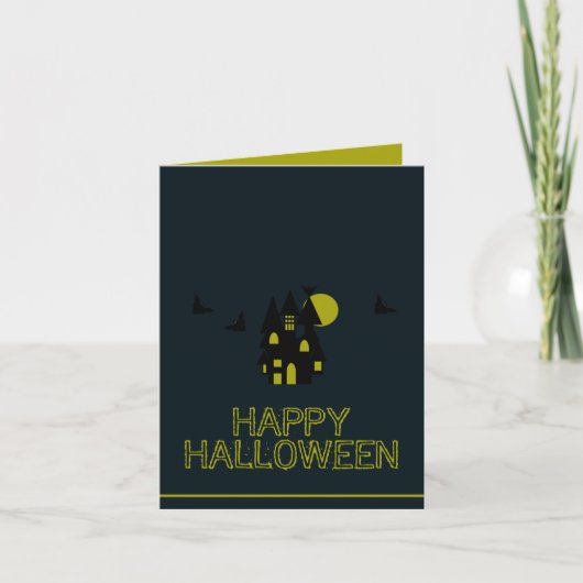 Spokenhuis, Prettig Halloween Kaart (Voorkant)