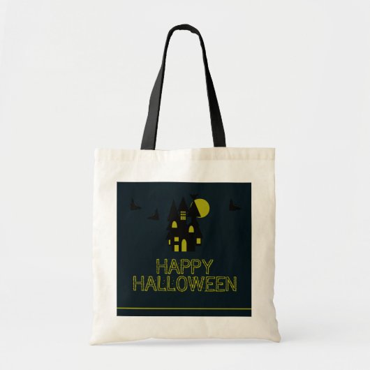 Spokenhuis, Prettig Halloween Tote Bag (Voorkant)