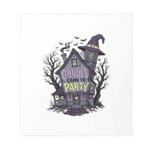 Spokenhuis T-shirt Cute Spooky Feest Halloween De Notitieblok
