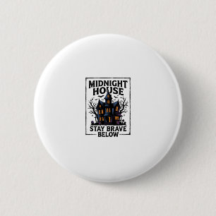 Spokenhuis T-shirt Vintage Griezelnacht Ontwerp_1 Ronde Button 5,7 Cm