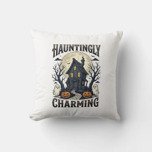 Spokenhuis T-shirt Vintage Halloween Cottage Desi Kussen