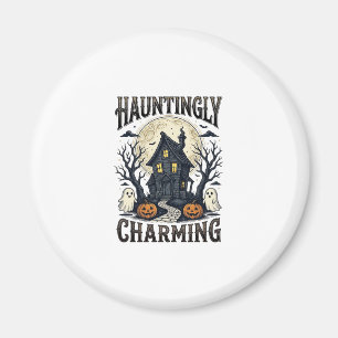 Spokenhuis T-shirt Vintage Halloween Cottage Desi Magneet