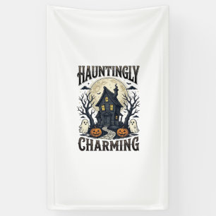 Spokenhuis T-shirt Vintage Halloween Cottage Desi Spandoek