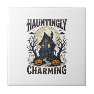 Spokenhuis T-shirt Vintage Halloween Cottage Desi Tegeltje
