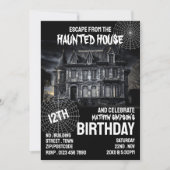 Spokenhuis Thema, Escape Room, Verjaardagsfeestje Kaart (Voorkant)