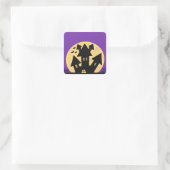 Spokenhuis Vierkante Sticker (Tas)