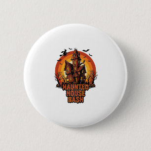 Spokenhuisfeest Vintage Gravure Halloween Decorati Ronde Button 5,7 Cm