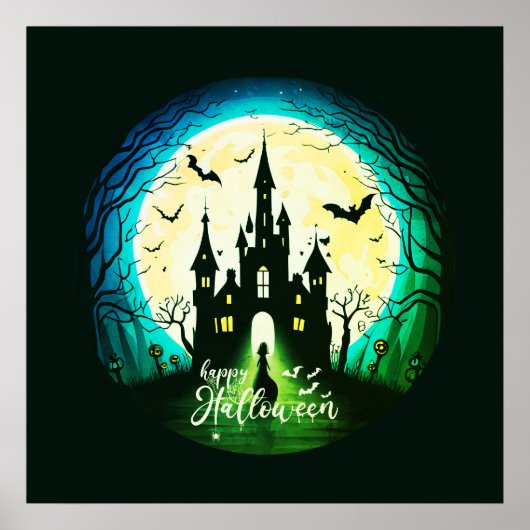 Spokenkast Prettig Halloween Griezelen Poster (Voorkant)