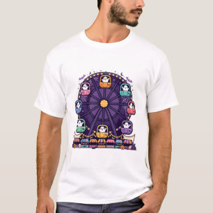 Spokenkende Reuzenrad Spook Carnaval Kunst T-shirt