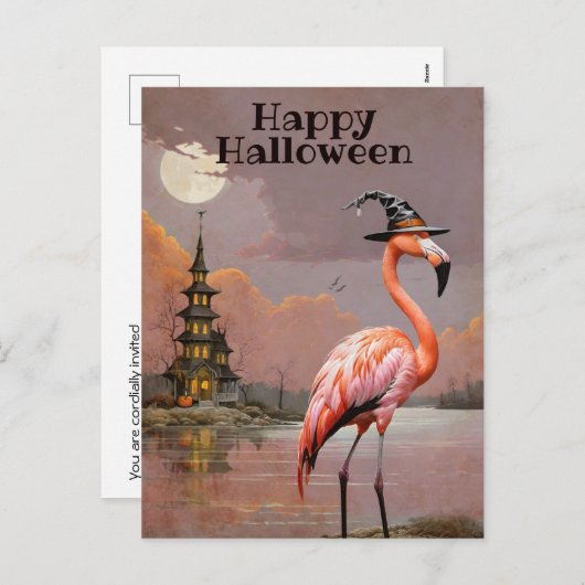 Spokenmanschutterfeest met Halloween-kostuum Feestdagenkaart (Voorkant / Achterkant)