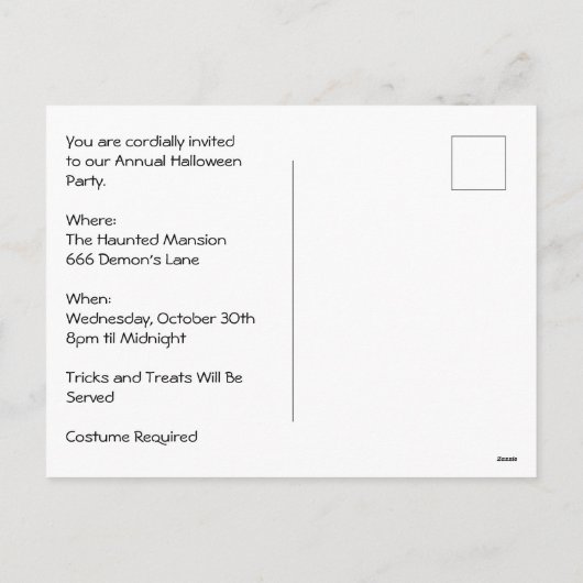 Spokenmanschutterfeest met Halloween-kostuum Feestdagenkaart (Achterkant)