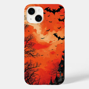 Spokenmansilhouet met vleermuizen Case-Mate iPhone 14 hoesje