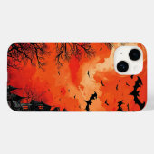 Spokenmansilhouet met vleermuizen Case-Mate iPhone case (Achterkant (horizontaal))