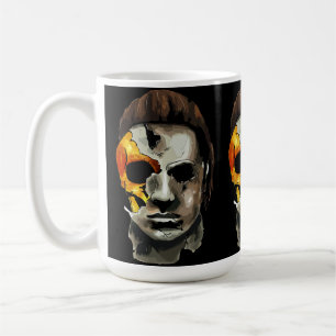 Spokenmasker met Scheuren en Gouden Detail Koffiemok