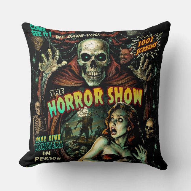 Spokenshow Horror Retro Kussen (Voorkant)