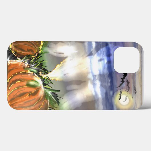 Spokenstrand Met Een Geest En Pompoenen Case-Mate iPhone Case (Achterkant (horizontaal))